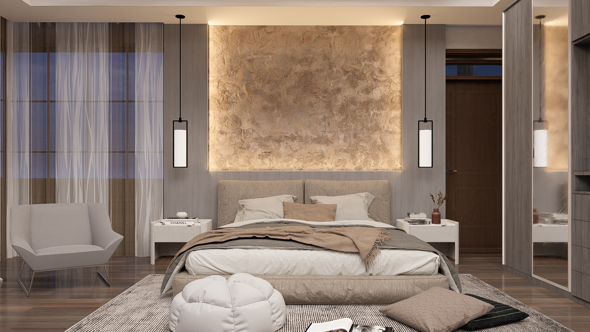Luxury master bedroom 1